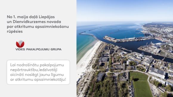 Atkritumu apsaimniekošanas afiša Liepājā
