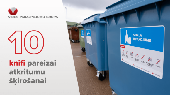 10 Atkritumu šķirošanas knifi