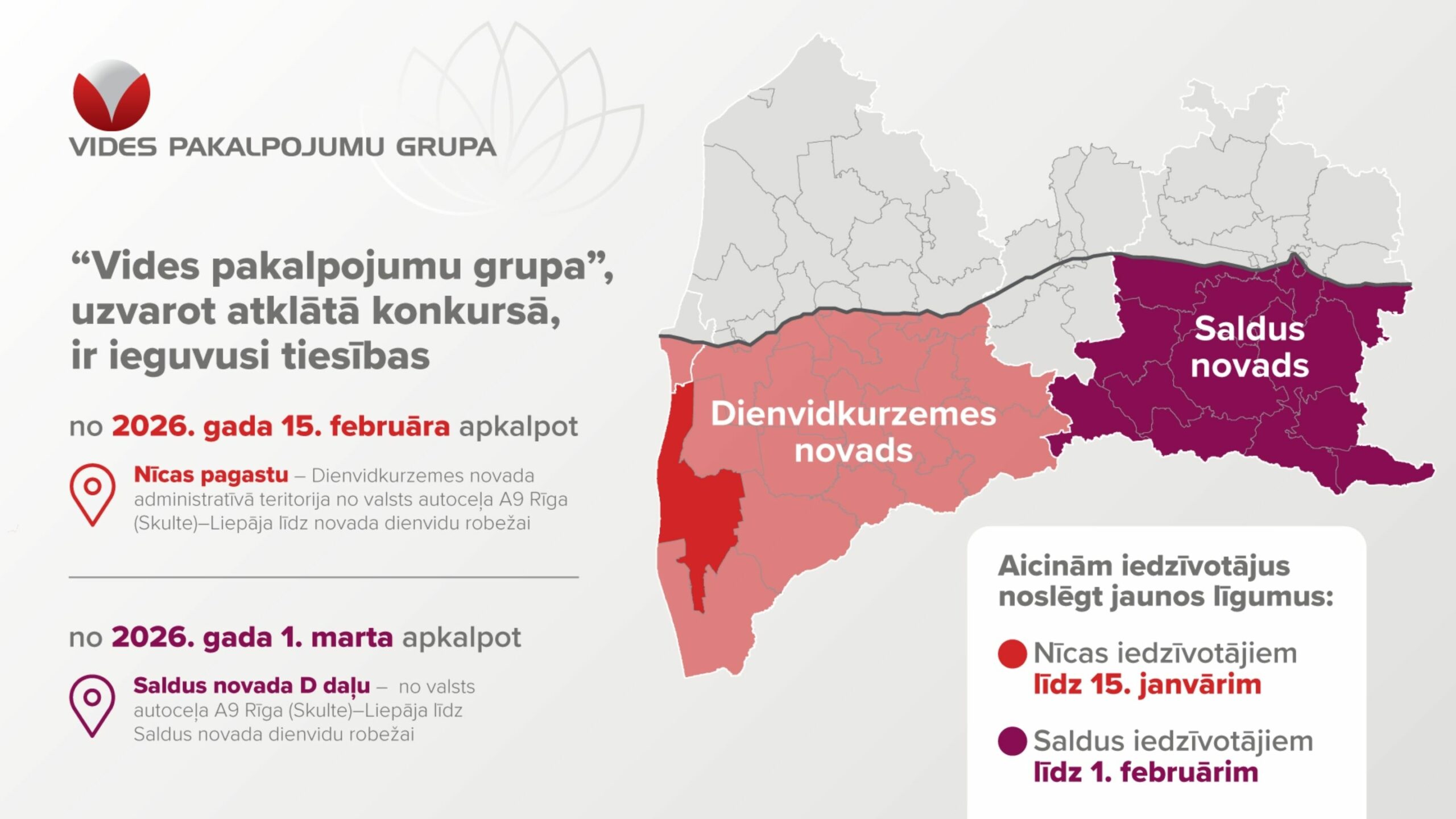 Saldus Nīcas sadalījums